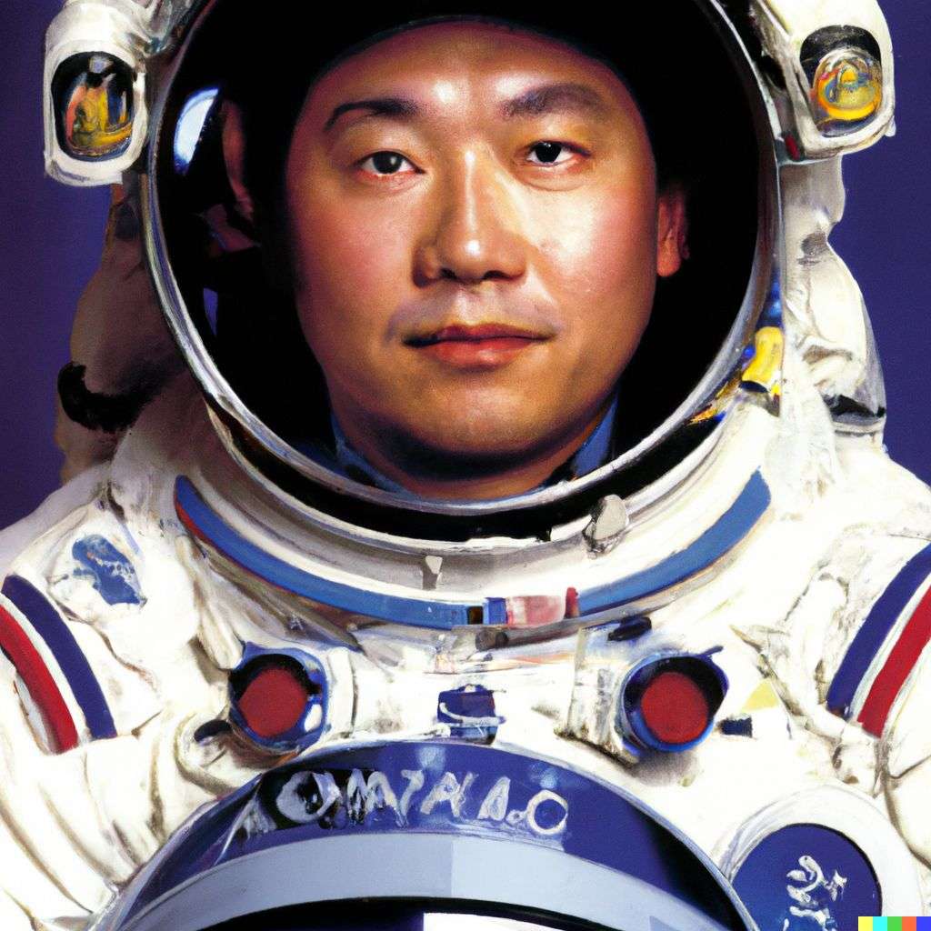 an astronaut, front cover of Time magazine, 2000